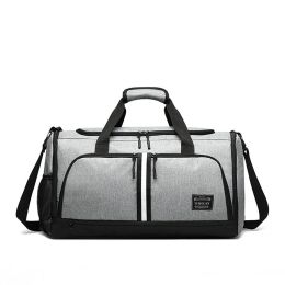 Duffel Bag with 10 Optimal Compartments Gym Bag Including Water Resistant Pouch