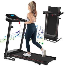 FYC Electric Treadmills with Incline and Bluetooth;  2.5HP Folding Treadmill for Home Exercise;  Foldable Portable Running Machine Walking Jogging Wor