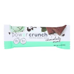 Power Crunch Protein Bars - Chocolate Mint Original - 40 grm - Case of 12
