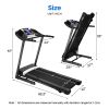 FYC Folding Treadmill for Home - 300 LBS Weight Capacity Running Machine with Incline/Bluetooth/APP, 3.25HP Foldable Electric Treadmill Easily Assembl