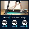 FYC Electric Treadmills with Incline and Bluetooth;  2.5HP Folding Treadmill for Home Exercise;  Foldable Portable Running Machine Walking Jogging Wor
