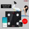 Smart Digital Bathroom Weighing Scale with Body Fat and Water Weight for People; Bluetooth BMI Electronic Body Analyzer Machine; 400 lbs.5 Core