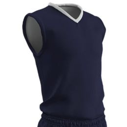 Champro Adult Clutch Basketball Jersey Navy White Large