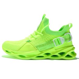 Women and Men Sneakers Breathable Running Shoes Outdoor Sport Fashion Comfortable Casual Couples Gym Mens Shoes Zapatos De Mujer (Color: 133 green, size: 44)