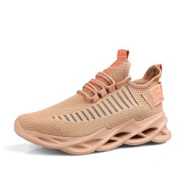 Women and Men Sneakers Breathable Running Shoes Outdoor Sport Fashion Comfortable Casual Couples Gym Mens Shoes Zapatos De Mujer (Color: 116 brown, size: 45)