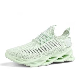 Women and Men Sneakers Breathable Running Shoes Outdoor Sport Fashion Comfortable Casual Couples Gym Mens Shoes Zapatos De Mujer (Color: 116 apple green, size: 44)