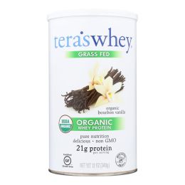 Teras Whey Protein Powder - Whey - Organic - Bourbon Vanilla - 12 oz (SKU: 337345)