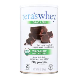 Teras Whey Protein Powder - Whey - Organic - Fair Trade Certified Dark Chocolate Cocoa - 12 oz (SKU: 337592)