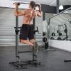 Multi Functional Strength Training Fitness Station Adjustable Height Tilt Bracket Black