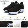 Women High Top Walking Footwear 9 Cm Wedges Sports Shoes Thick Sole Fitness Sneakers Outdoor Ladies Running Jogging Trainers